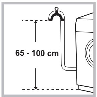 HOTPOINT WDD10760BXEU - Collegamento del tubo di scarico - 1
