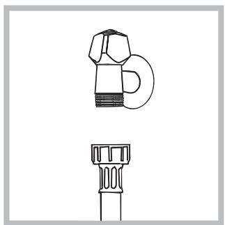 HOTPOINT WDD10760BXEU - Connecting the water inlet hose - 1