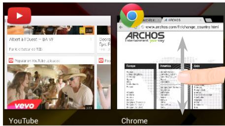 ARCHOS 80B HELIUM - The Recent Apps - 2