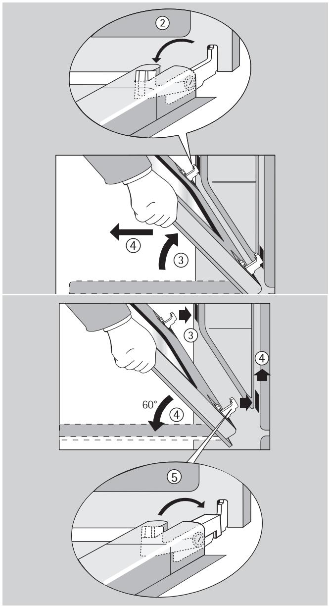 FAURE FC504X1 FAE CENT.S - Replacer la porte du four - 1