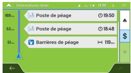 MAPPY S-ESSENTIAL ULTI S556 - Vérifier des informations sur l'itinéraire et les alternatives - 5