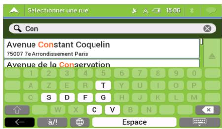 MAPPY S-ESSENTIAL ULTI S556 - Saisir une adresse - 10