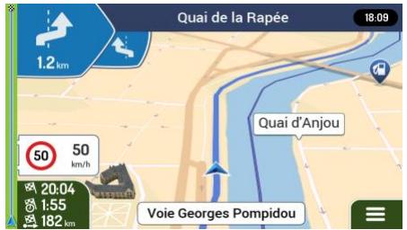 MAPPY S-ESSENTIAL ULTI S556 - Aperçu du virage et de la prochaine rue - 1