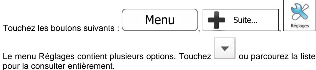 MAPPY ULTI X555 - Menu réglages - 1