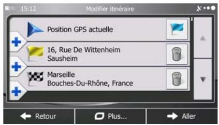 MAPPY ULTI X555 - Déterminer un nouveau point de départ de l'itinéraire - 1