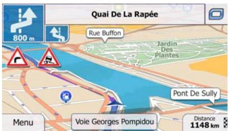 MAPPY ULTI X555 - Présentation du virage et prochaine rue - 2