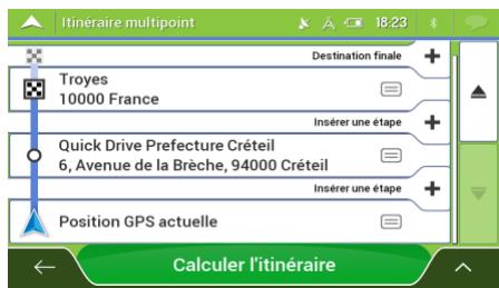 MAPPY ULTI X585 CAMP - Modifier la liste des destinations - 1