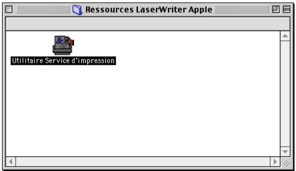 Ressources LaserWriter Apple Utilitaire Service d'impression