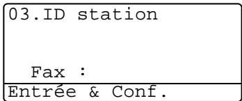 03.ID station Fax : Entrée & Conf.