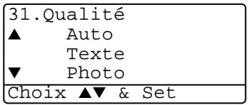 31.Qualité ▲ Auto Texte ▼ Photo Choix ▲▼ & Set
