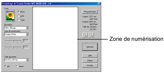 Paramétrage du Scanner Brother MFC 80200 USB - 3.0 Scan: Photo Web Tagie Évolution 300 x 300 ppp Type de numérisation Couleur 24 bits Luminants ... ... ... ... ... Taille document A4 210 x 257 mm gm pouce Pérégumérisation Largeur: 210,1 mm 2461 Pixel Hauteur 290,3 mm 3429 Pixel Taille des données: 24,3 Mb Zone de numérisation Déprémer Bide Déduit Annuler
