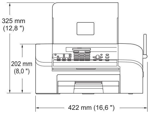BROTHER FAX-1355 - Dimensions FAX-1355 - 5