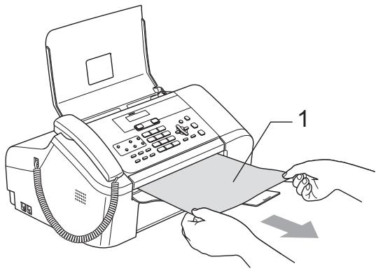 BROTHER FAX-1355 - Le document est coincide à l'avant, à l'intérieur de l'appareil - 1