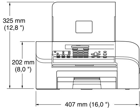 BROTHER FAX-1355 - Dimensions FAX-1355 - 1