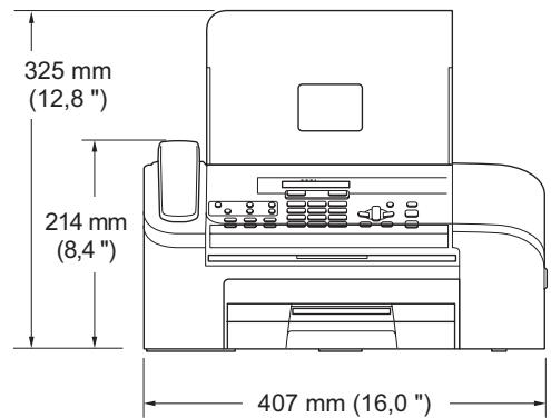 BROTHER FAX-1360 - Dimensions FAX-1355 - 3