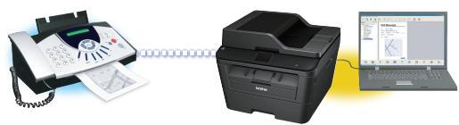 BROTHER MFC-L2700DW,  MFC-L2720DW - Recevoir des fax sur votre ordinateur (Windows® uniquement) - 1