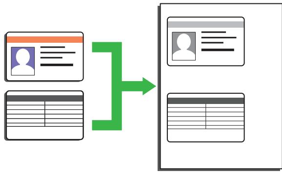 BROTHER MFC-L2700DW,  MFC-L2720DW - Copier les deux faces d'une carte d'identité sur une page - 1