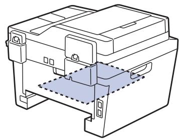 BROTHER MFC-L2700DW,  MFC-L2720DW - Du papier est coincé au niveau du bac recto verso - 4