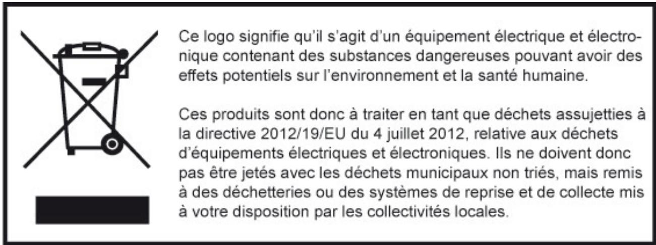 LOGICOM LUXIA 155T - - Consigne de mise au rebut de l'appareil - 1