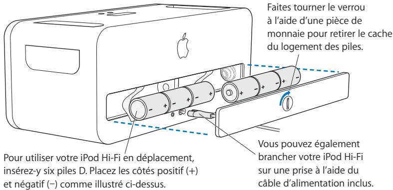 APPLE IPOD HI-FI - Étape 1 : branchez votre iPod Hi-Fi ou insérez-y les piles - 1