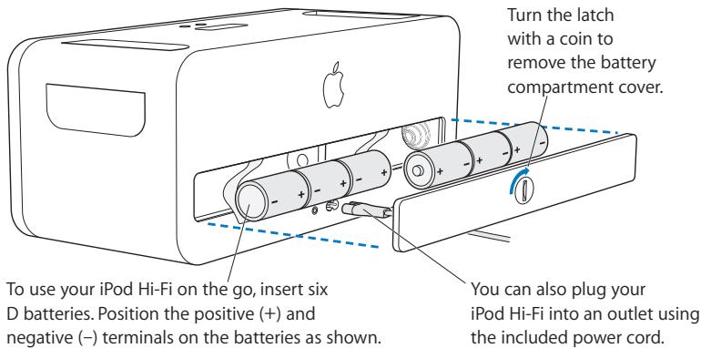 APPLE IPOD HI-FI - Step 1: Plug In Your iPod Hi-Fi or Insert Batteries - 1
