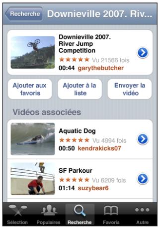 APPLE IPHONE OS 3.0 - Gestion de videos - 1