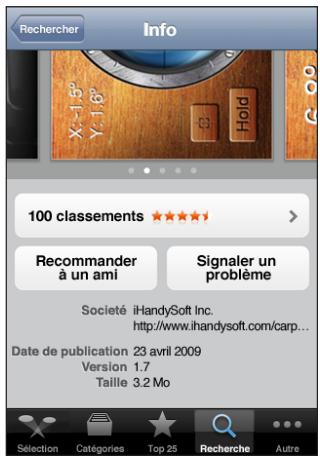 APPLE IPHONE OS 3.0 - Écran Info - 2