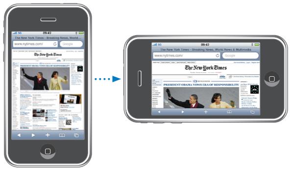 APPLE IPHONE OS 3.0 - Visualisation de pages web - 1