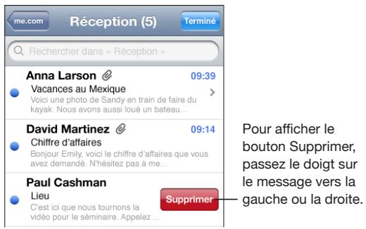 APPLE IPHONE OS 3.0 - Organisation du courrier électronique - 1