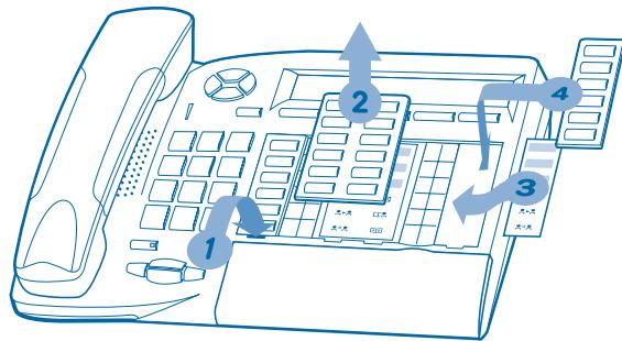 ALCATEL OMNIPCX OFFICE - Placer les étiquettes des touches programmables - 1