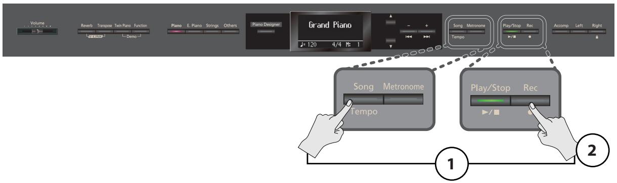 ROLAND HP307-PE - Effacer un enregistrement - 1