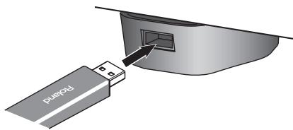 ROLAND HP307-PE - Brancher la mémoire USB - 1