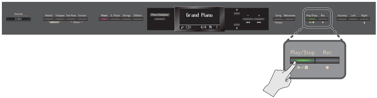 ROLAND HP307-PE - Enregistrements et boutons de piste - 1