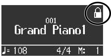 ROLAND HP307-PE - Maintenez le bouton [right] enfoncé un moment. - 1