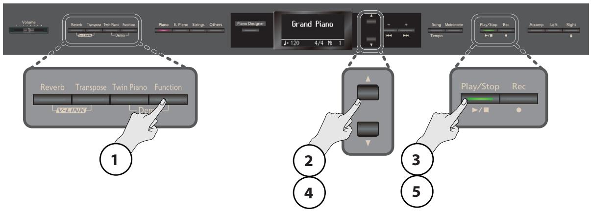 ROLAND HP307-PE - Supprimer un morceau de la mémoire - 1