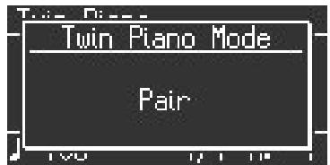 ROLAND HP307-PE - Maintenez le bouton [twin piano] enfoncé et appuyez sur le bouton [+] ou [-]. - 1