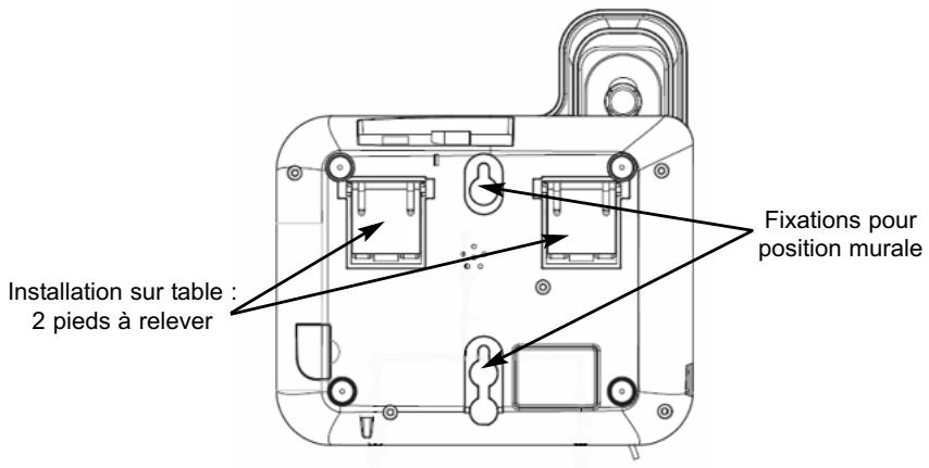 ALCATEL TEMPORIS 57 - Utiliser le TEMPORIS 57 sur une table ou un bureau - 1