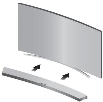 SAMSUNG HW-J6001 - Installation de la soundbar sur le SOCLE de votre téléviseur - 2