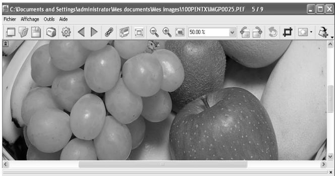 PENTAX K10D - Modification du coefficient de zoom - 1