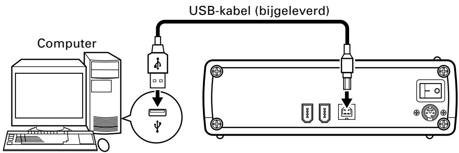 PIONEER DVR-S606 - Aansluten van de USB-kabel - 1