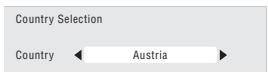 Country Selection Country ← Austria ►