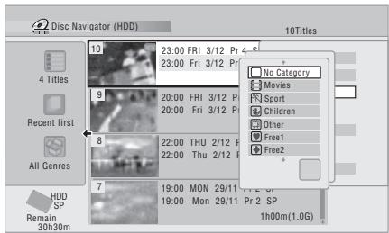 Disc Navigator (HDD) 10 Titles 4 Titles Recent first All Genres HDD SP Remain 30h30m 23:00 FRI 3/12 Pr 4 S 23:00 Fri 3/12 Pr 9 20:00 FRI 3/12 P 20:00 Fri 3/12 P 8 22:00 THU 2/12 R 22:00 Thu 2/12 R 7 19:00 MON 29/11 Pr 2 SP 19:00 Mon 29/11 Pr 2 SP 1h00m(1.0G) No Category Movies Sport Children Other Free1 Free2