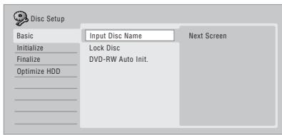 PIONEER DVR-560H-S - Input Disc Name - 4