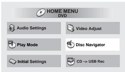 PIONEER DV-120-K - HOME MENU - 1