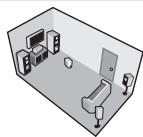 PIONEER DV-610AV-S - Utilisez les touches / (curseur vers le haut/bas) pour selectionner une enceinte. - 3