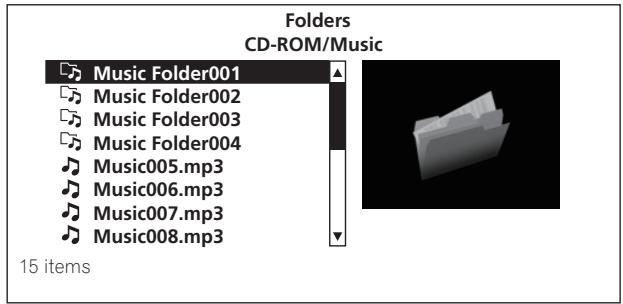 PIONEER BDP-LX08 - Sélectionnez Folders ou All Songs. - 2