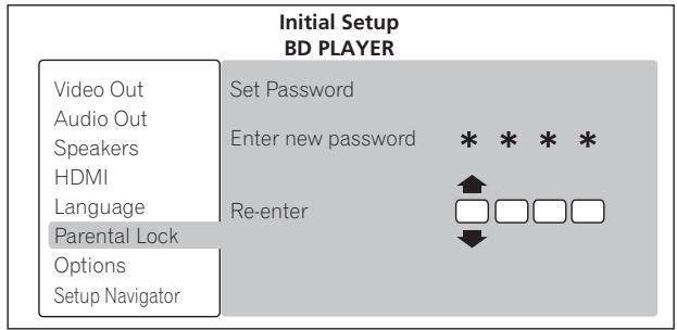 PIONEER BDP-LX08 - Ressaisissez le mot de passer. - 1