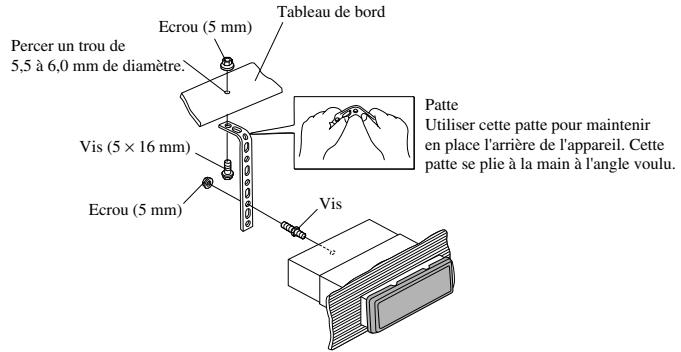 PIONEER DEH-P9200R - Installation sans la bague en caoutchouc (Fig. 9) - 1