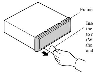 PIONEER DEH-P9200R - Installation using the screw holes on the side of the unit - 1