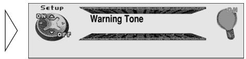PIONEER DEH-P920R - Réglage de la tonalité d'alarme (Warning Tone) - 1